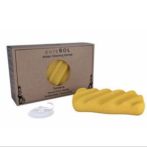NWT Pure Sol Konjac Cleansing Sponge - Turmeric